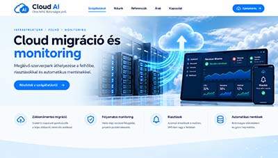 Cloud szerver és monitoring