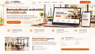 Bemutatkozó weboldal irodáknak